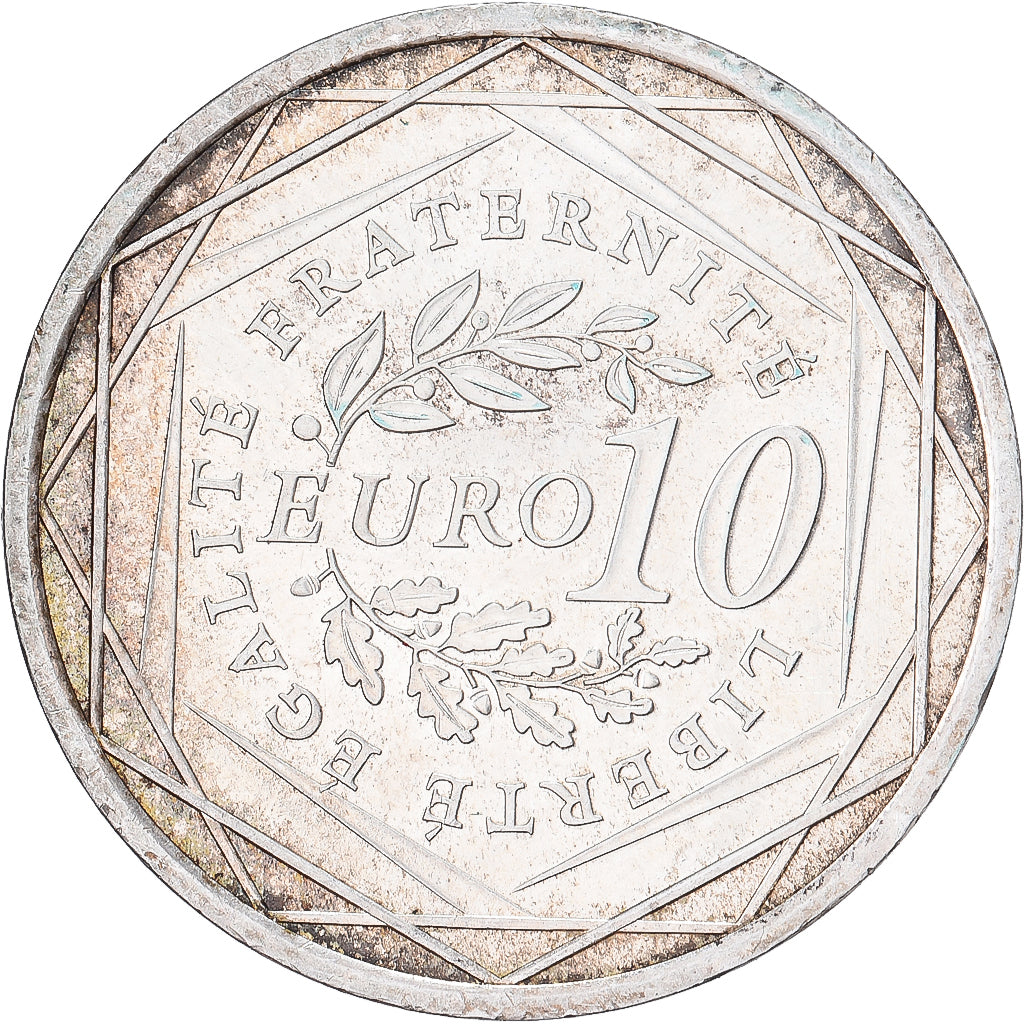 Francia, 10 Euro, 2009, Semeuse, SPL-, Argento