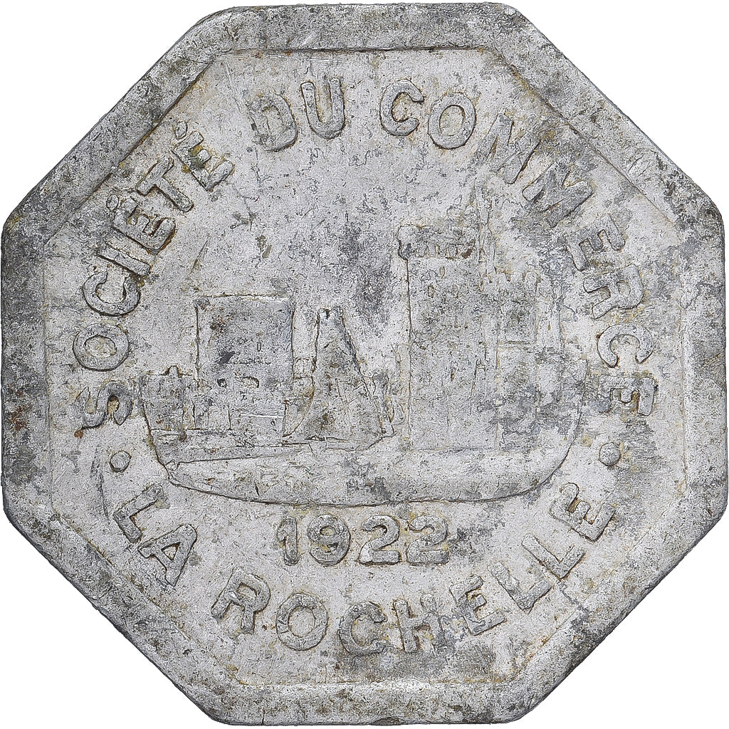 Moeda, França, Société du Commerce, Chambre de commerce, La Rochelle, 25