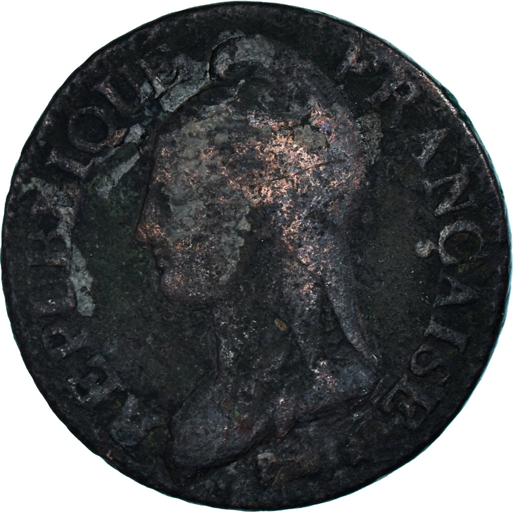 Coin, France, Dupré, 5 Centimes, AN 5, Lille, VF(20-25), Bronze, KM:640.11