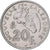 Munten, Nieuw -Caledonië, 20 Francs, 1970, Paris, ZF, Nickel, KM:6