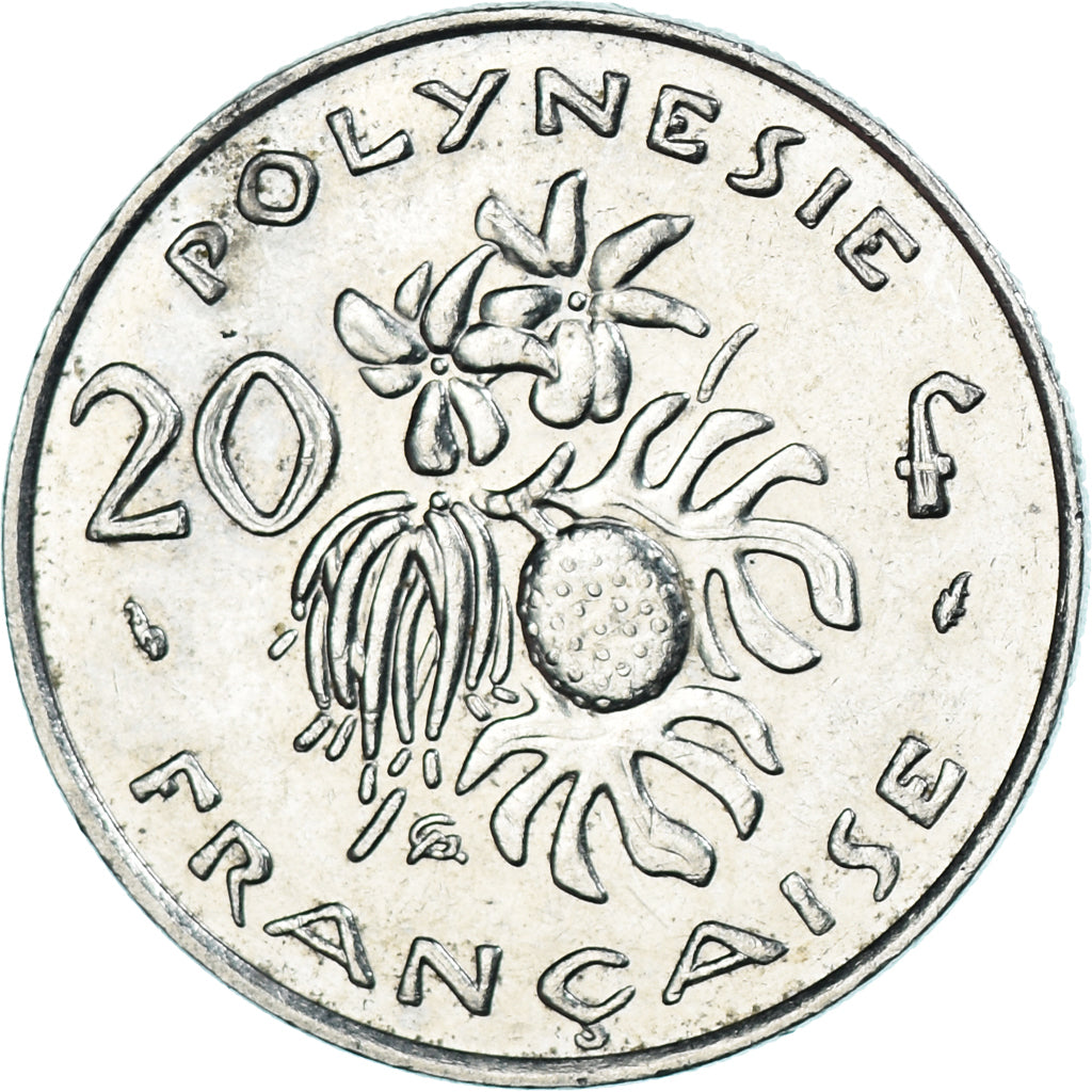 Coin, French Polynesia, 20 Francs, 1986, Paris, AU(50-53), Nickel, KM:9