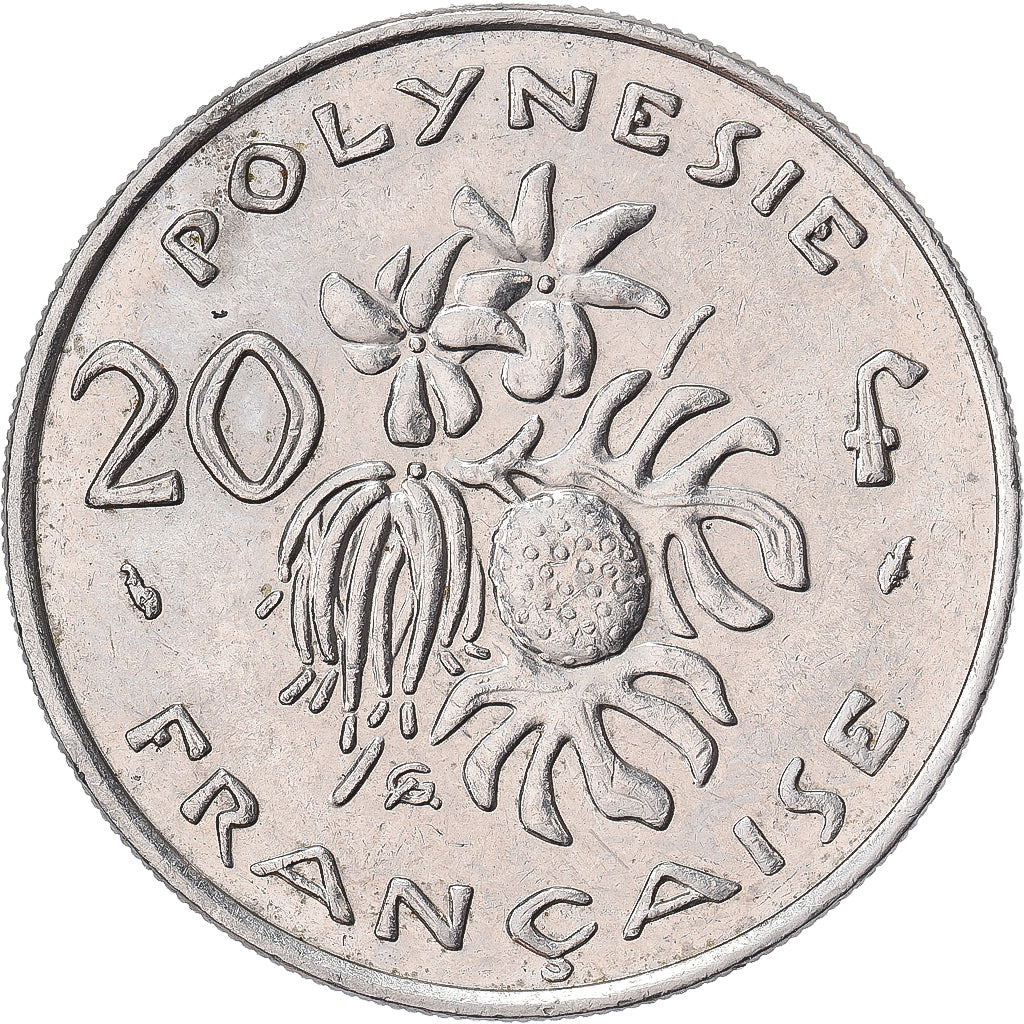 Moneta, Polinezja Francuska, 20 Francs, 1986, Paris, AU(50-53), Nikiel, KM:9