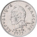 Moneta, Polinesia francese, 20 Francs, 1975, Paris, BB, Nichel, KM:9