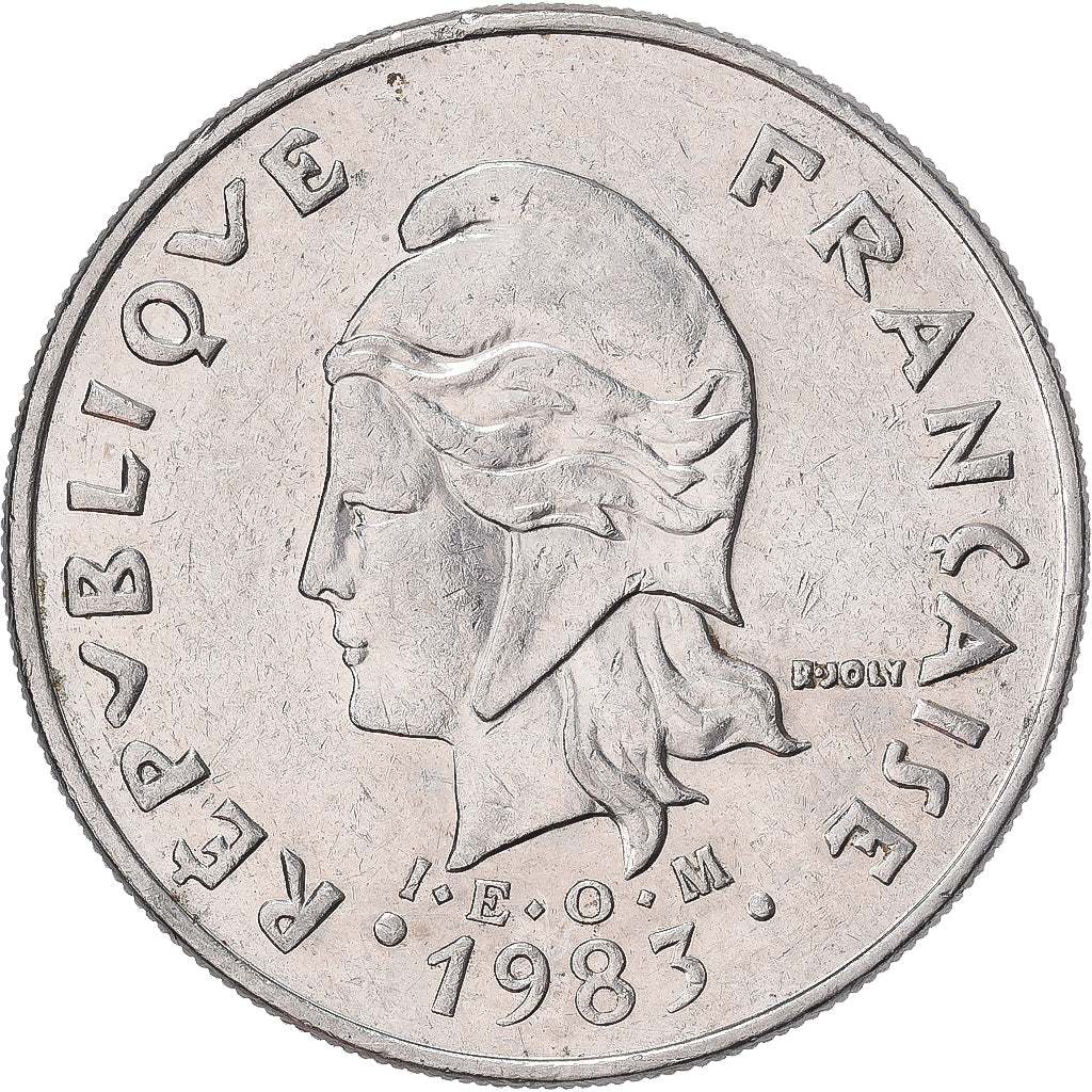 Moneta, Polinesia francese, 20 Francs, 1983, Paris, BB, Nichel, KM:9