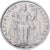 Moneta, Polinezja Francuska, 5 Francs, 1987, Paris, EF(40-45), Aluminium, KM:12