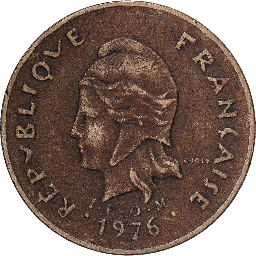 Moneta, Polinesia francese, 100 Francs, 1976, Paris, MB+, Nichel-bronzo, KM:14