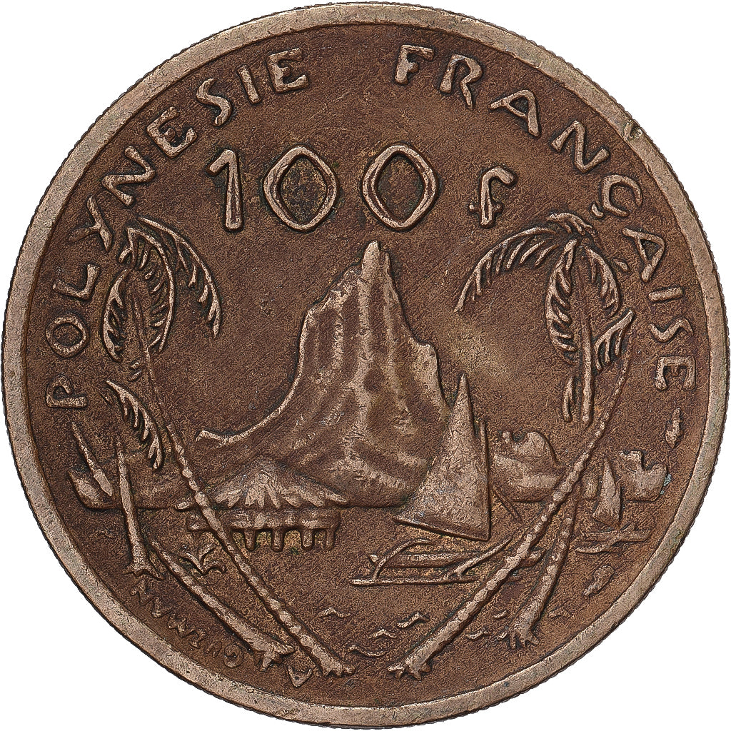 Moneta, Polinesia francese, 100 Francs, 1982, Paris, MB+, Nichel-bronzo, KM:14