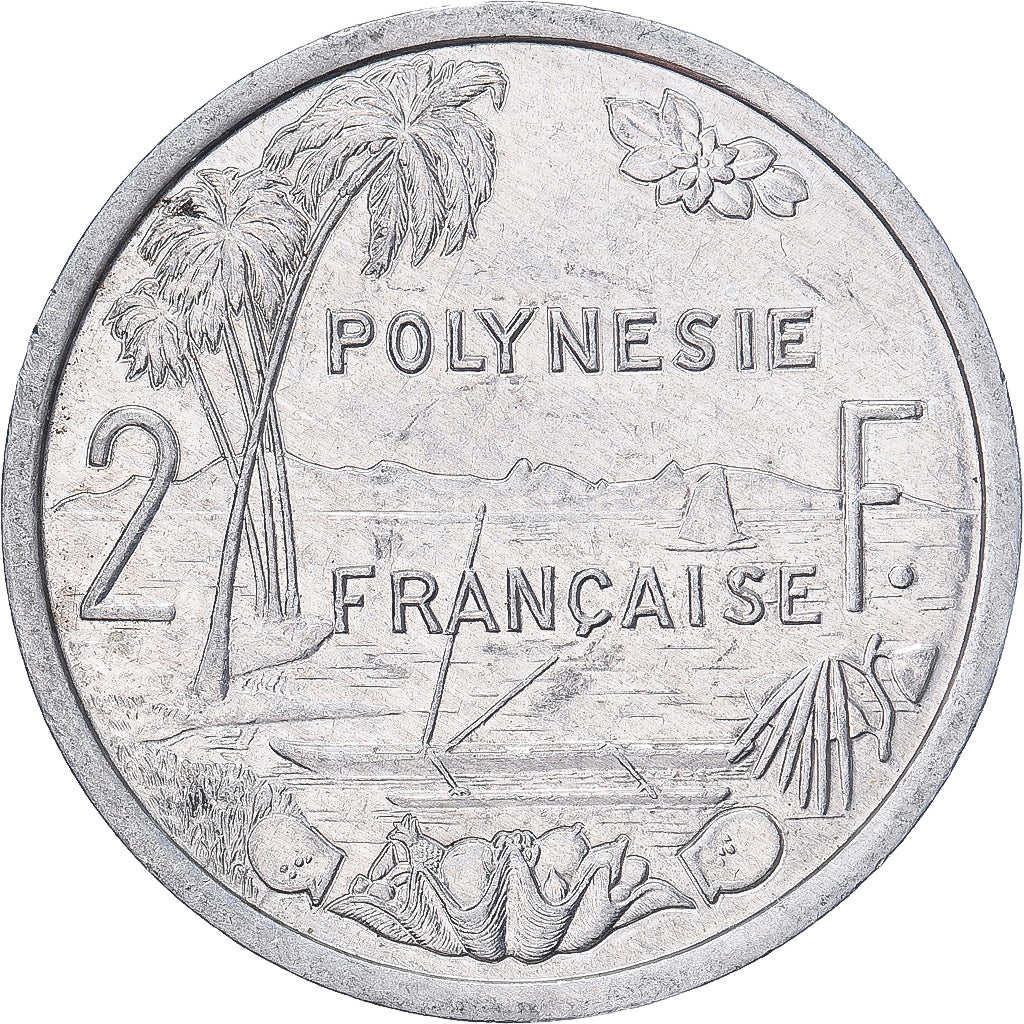 Moneta, Polinesia francese, 2 Francs, 1986, Paris, BB+, Alluminio, KM:10