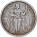 Moneta, Polinezja Francuska, 2 Francs, 1965, Paris, VF(20-25), Aluminium, KM:3