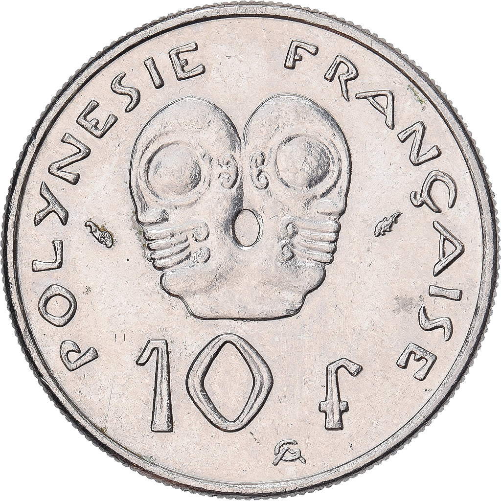 Moneta, Polinezja Francuska, 10 Francs, 1982, Paris, AU(55-58), Nikiel, KM:8