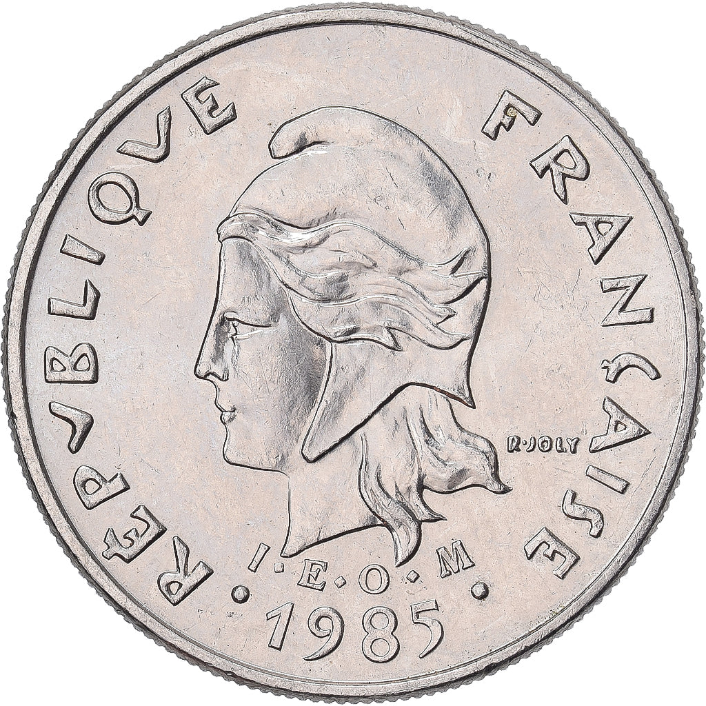 Münze, French Polynesia, 10 Francs, 1985, Paris, VZ, Nickel, KM:8