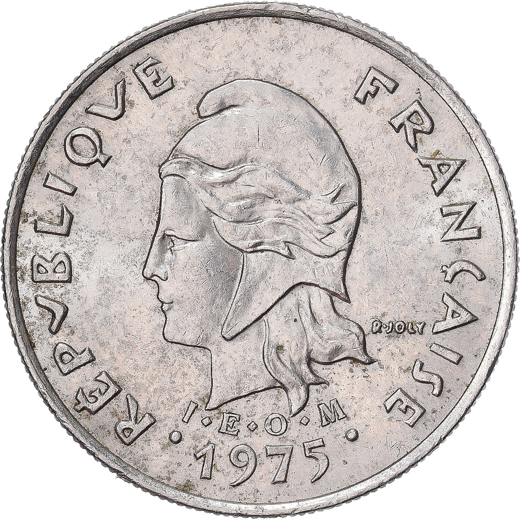 Münze, French Polynesia, 10 Francs, 1975, Paris, SS, Nickel, KM:8