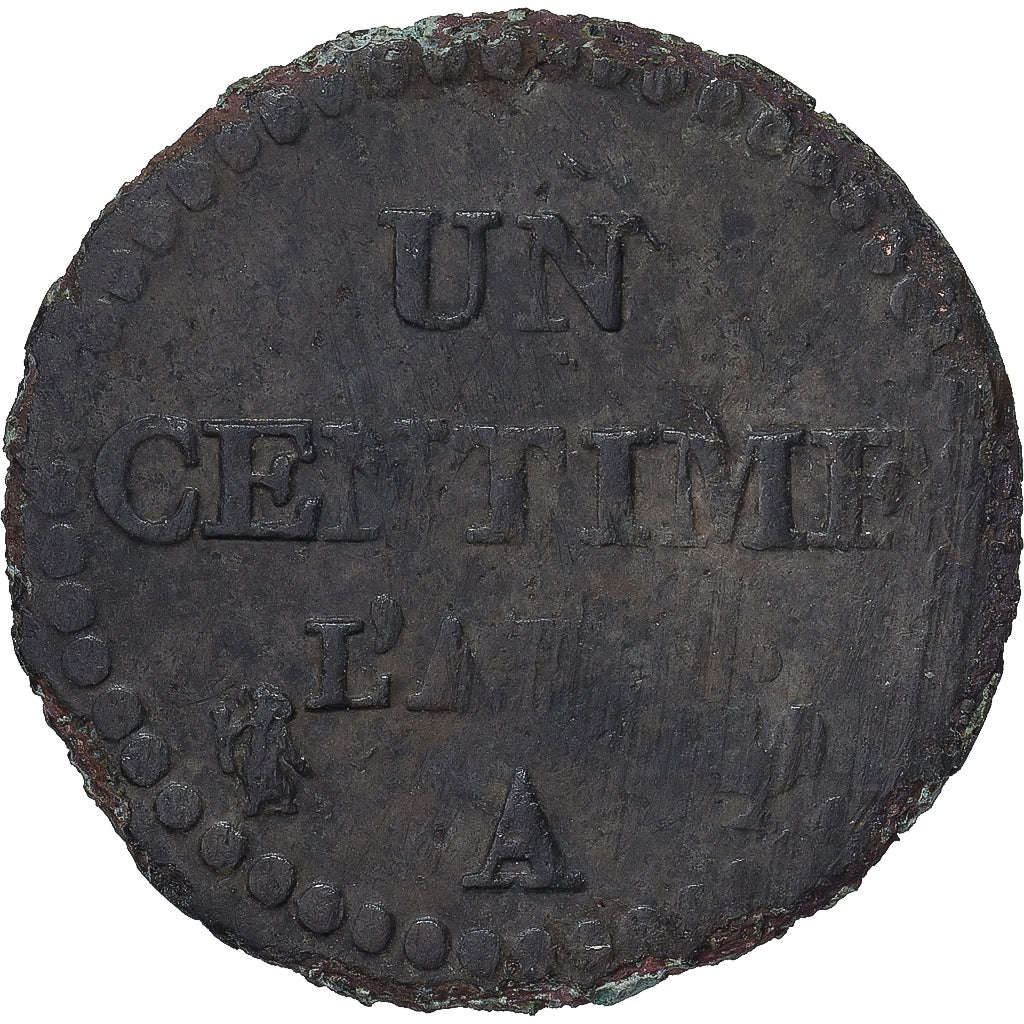 Coin, France, Centime, Paris, Dupré, VF(20-25), Bronze