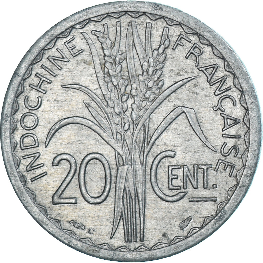 Monnaie, Indochine française, 20 Cents, 1945, Paris, TTB+, Aluminium, KM:29.1