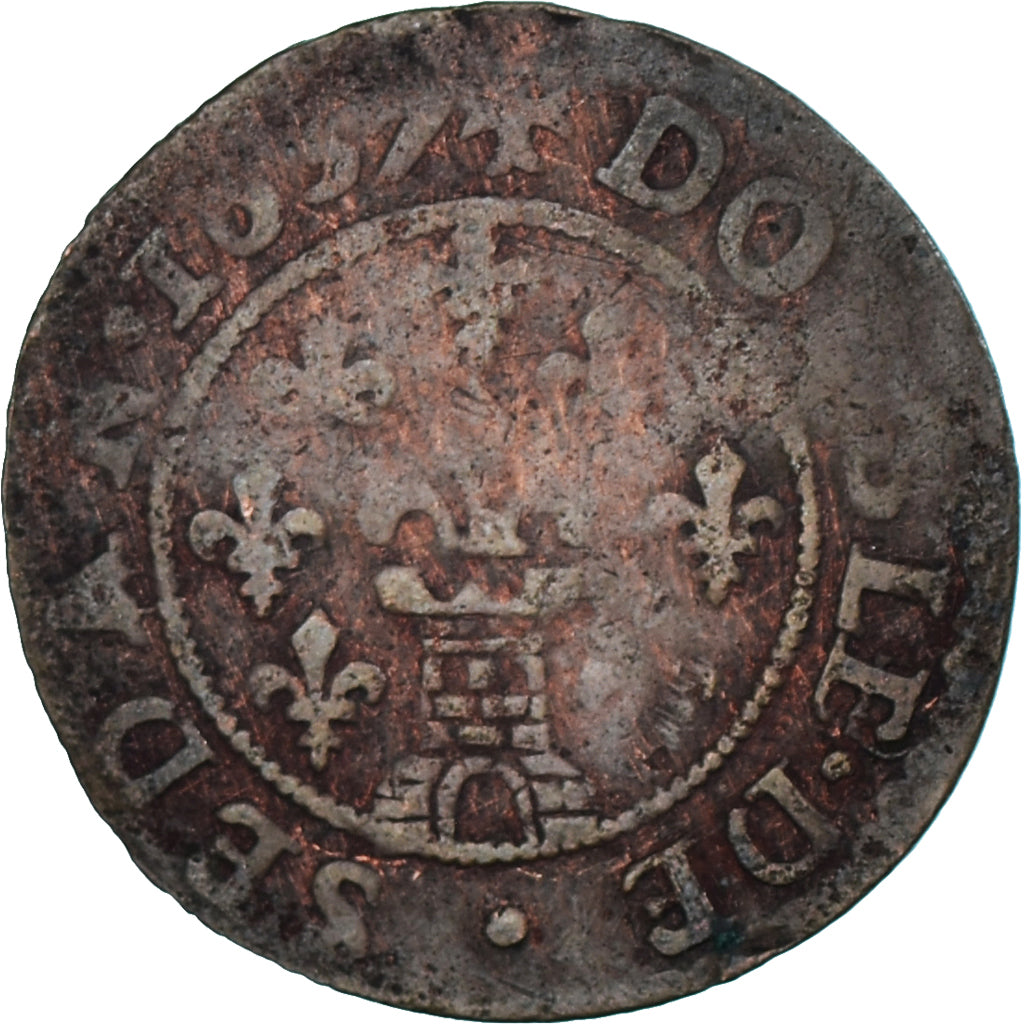 Monnaie, France, Ardennes, Fréd-Maurice de La Tour, Double Tournois, 1637