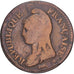 Moeda, França, Dupré, Decime, AN 5, Paris, VF(20-25), Bronze, KM:644.1