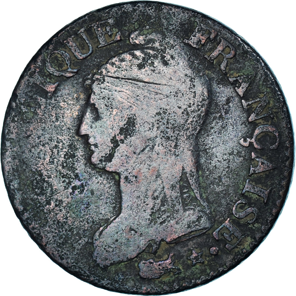 Coin, France, Dupré, 5 Centimes, AN 5, Lille, F(12-15), Bronze, KM:640.11