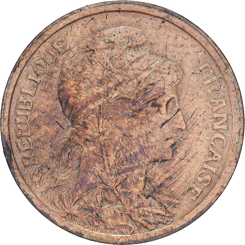 Moneta, Francja, Dupuis, Centime, 1908, Paris, VF(30-35), Brązowy, KM:840