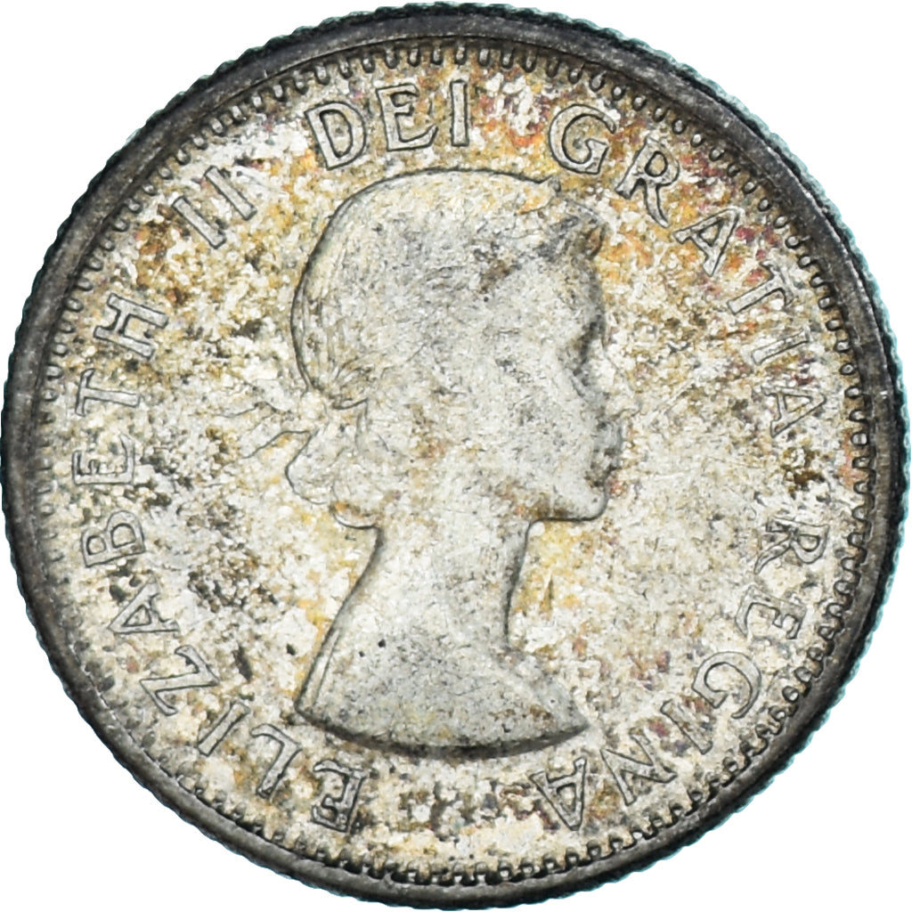 Moneta, Canada, Elizabeth II, 10 Cents, 1963, Royal Canadian Mint, Ottawa