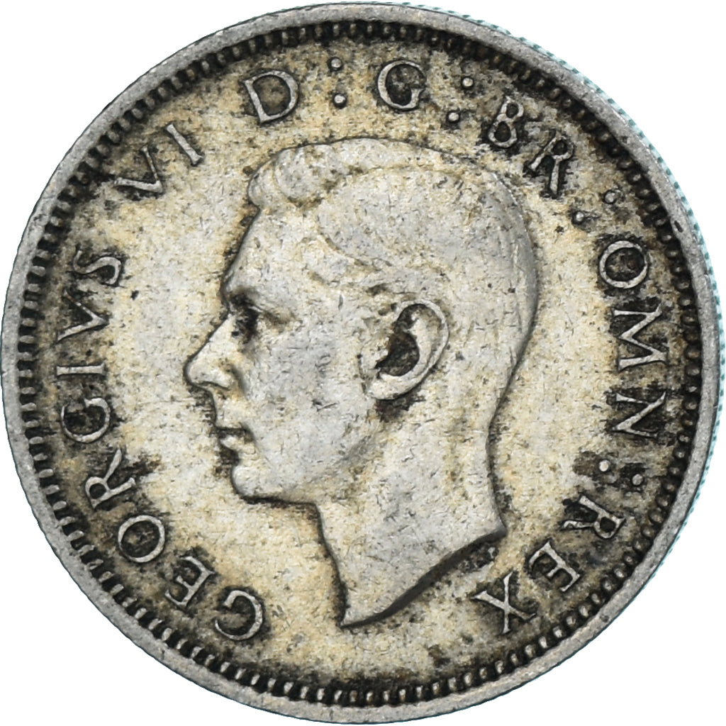 Monnaie, Grande-Bretagne, George VI, 6 Pence, 1951, TB, Cupro-nickel, KM:875