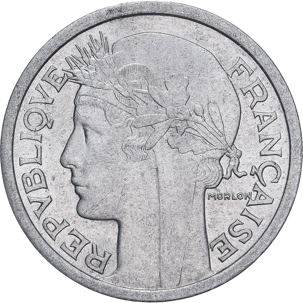 Moneda, Francia, Morlon, Franc, 1948, Beaumont - Le Roger, EBC, Aluminio