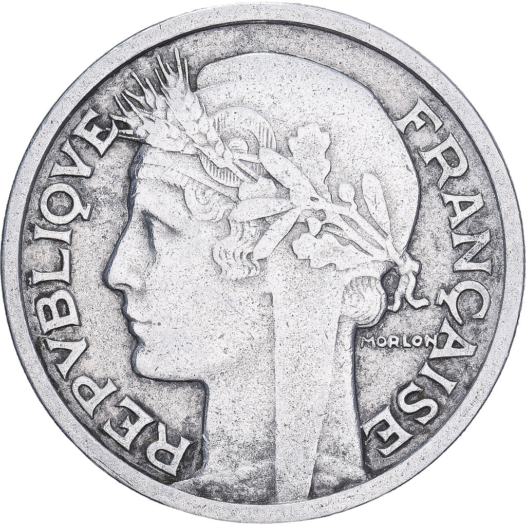 Coin, France, Morlon, 2 Francs, 1959, Paris, VF(30-35), Aluminum, KM:886a.1