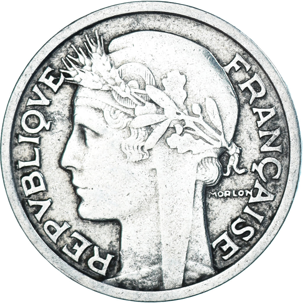 Coin, France, Morlon, 2 Francs, 1959, Paris, VF(30-35), Aluminum, KM:886a.1