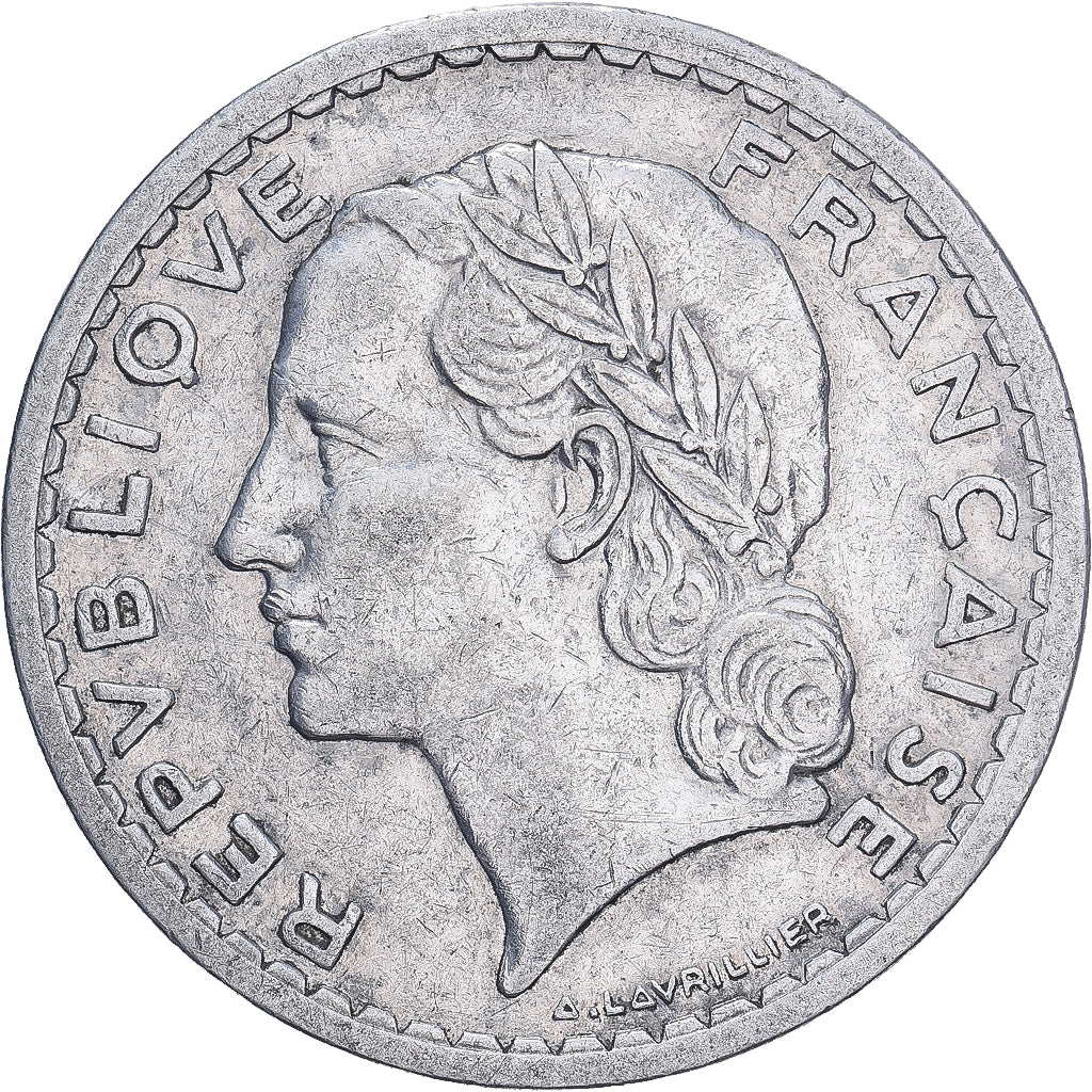 Monnaie, France, Lavrillier, 5 Francs, 1946, Paris, TTB, Aluminium, KM:888b.1