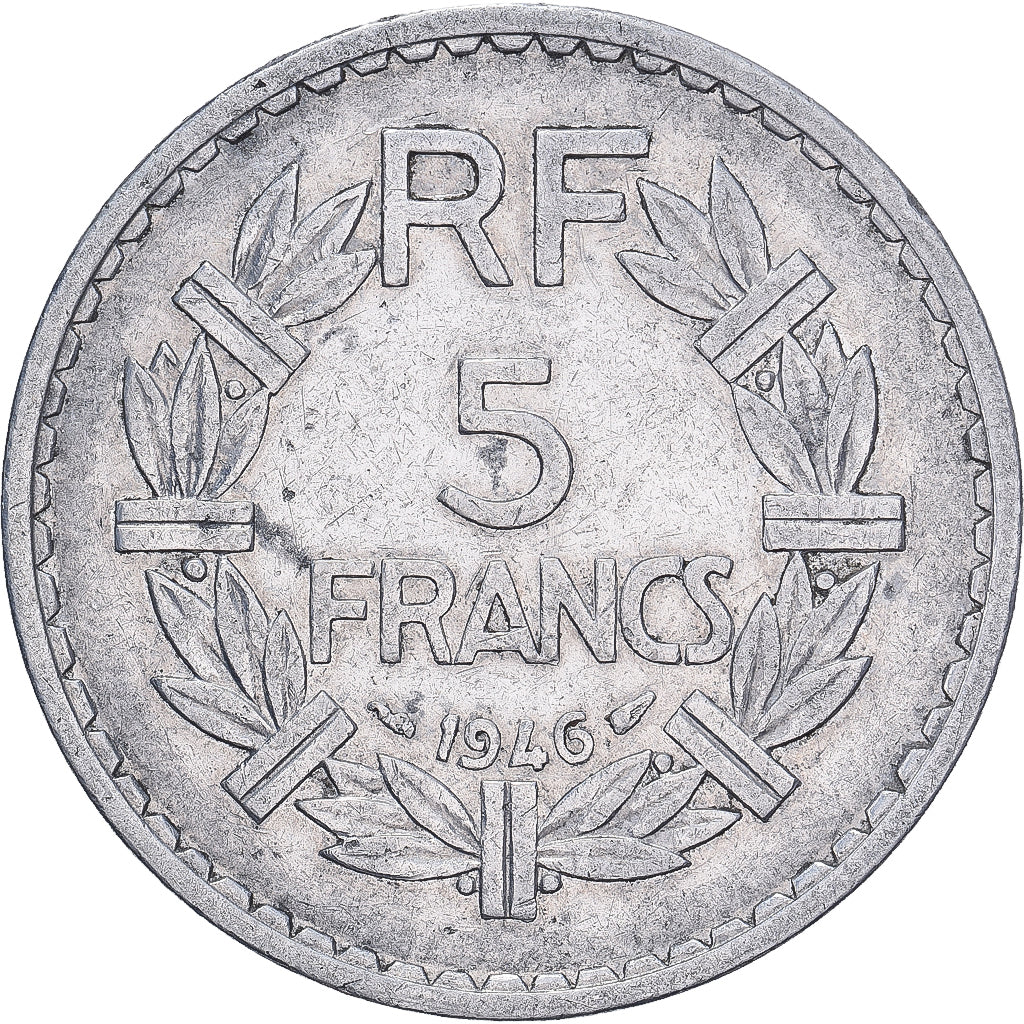 Monnaie, France, Lavrillier, 5 Francs, 1946, Paris, TTB, Aluminium, KM:888b.1