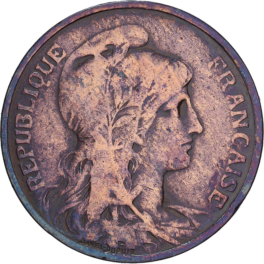 Coin, France, Dupuis, 5 Centimes, 1907, Paris, VF(20-25), Bronze, KM:842
