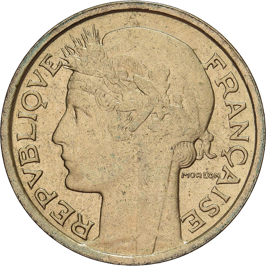 Munten, Frankrijk, Morlon, 50 Centimes, 1939, Paris, ZF+, Aluminum-Bronze