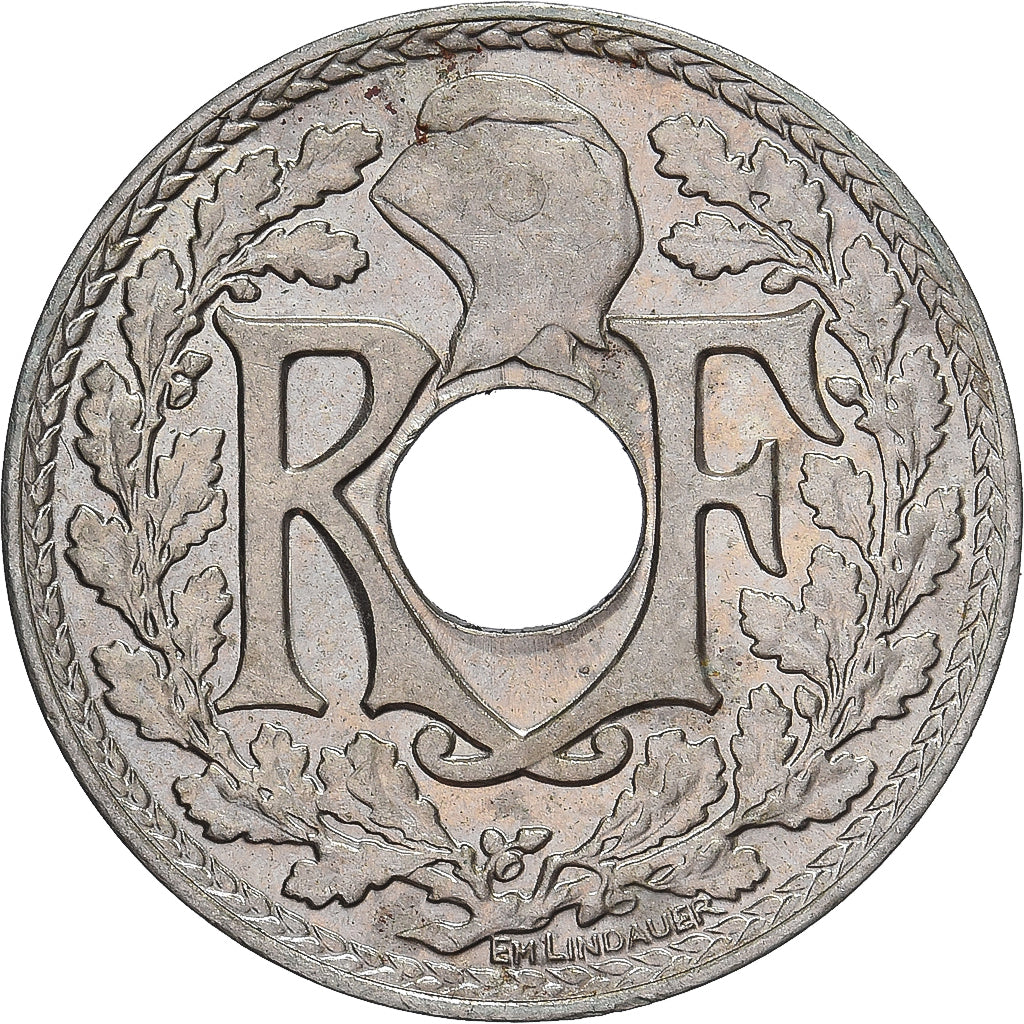 Moneta, Francja, Lindauer, 5 Centimes, 1938, Paris, EF(40-45), Miedź-Nikiel