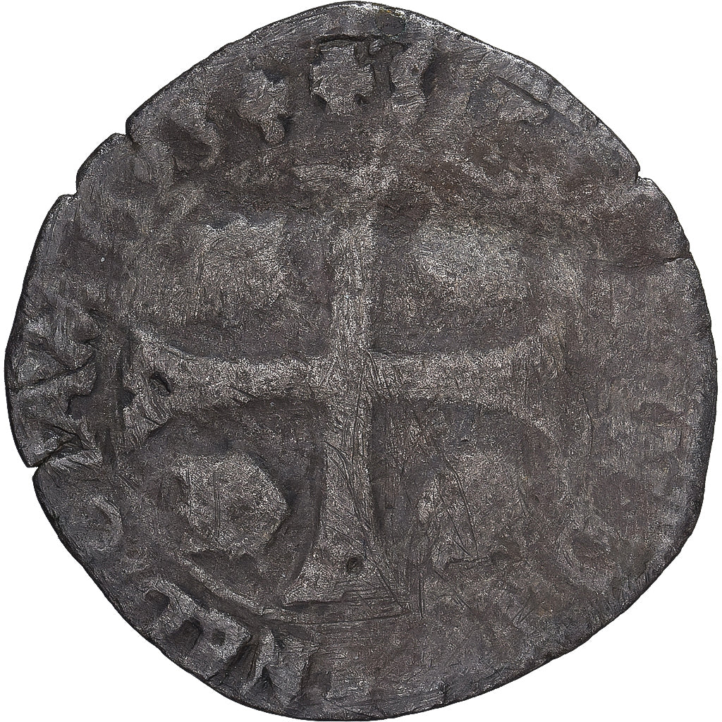 Coin, France, Charles X, Douzain, 1593, Lyon, VF(20-25), Billon, Duplessy:1180