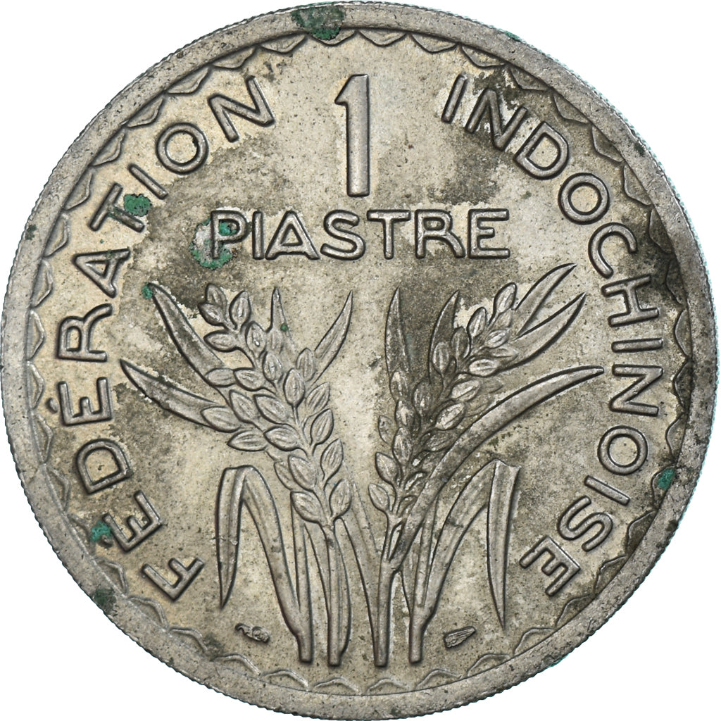 Coin, FRENCH INDO-CHINA, Piastre, 1947, Paris, AU(50-53), Copper-nickel, KM:32.2