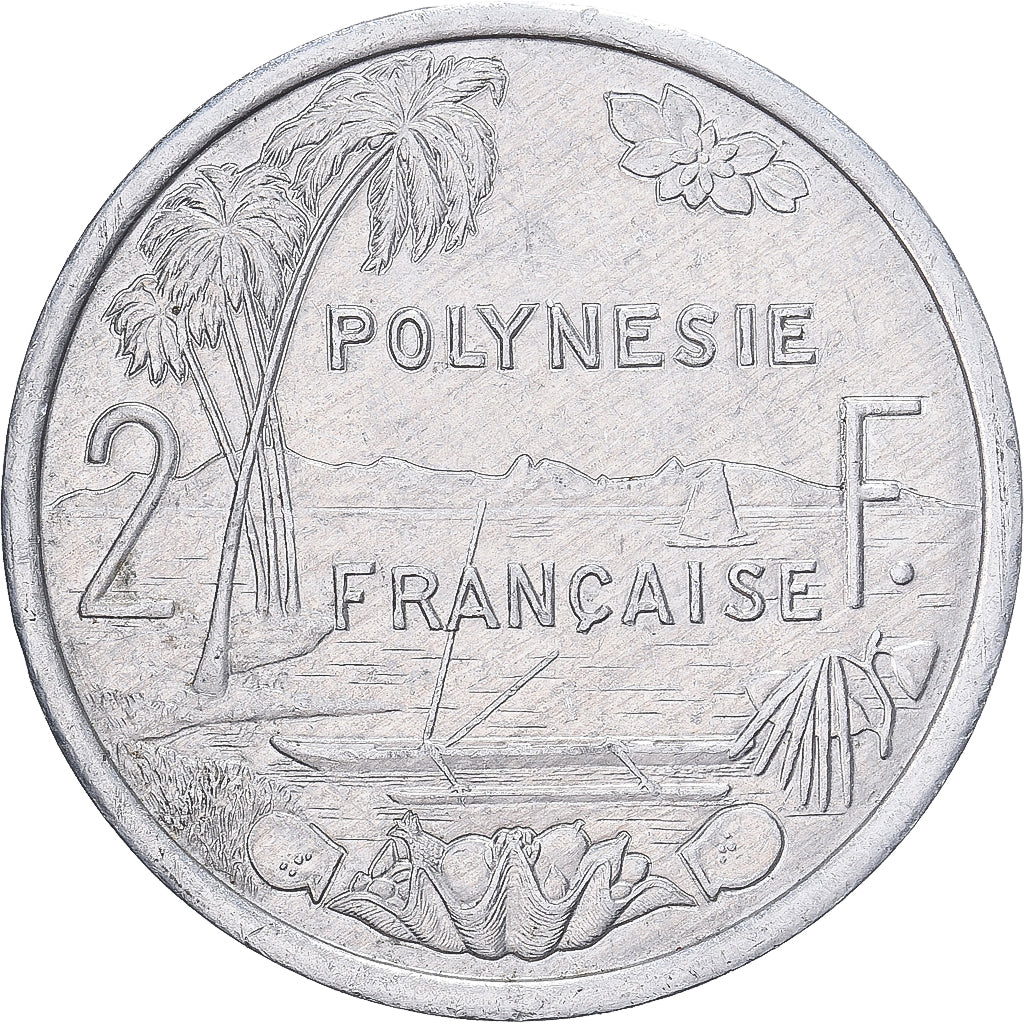 Moneta, Polinesia francese, 2 Francs, 2002, Paris, BB, Alluminio, KM:10