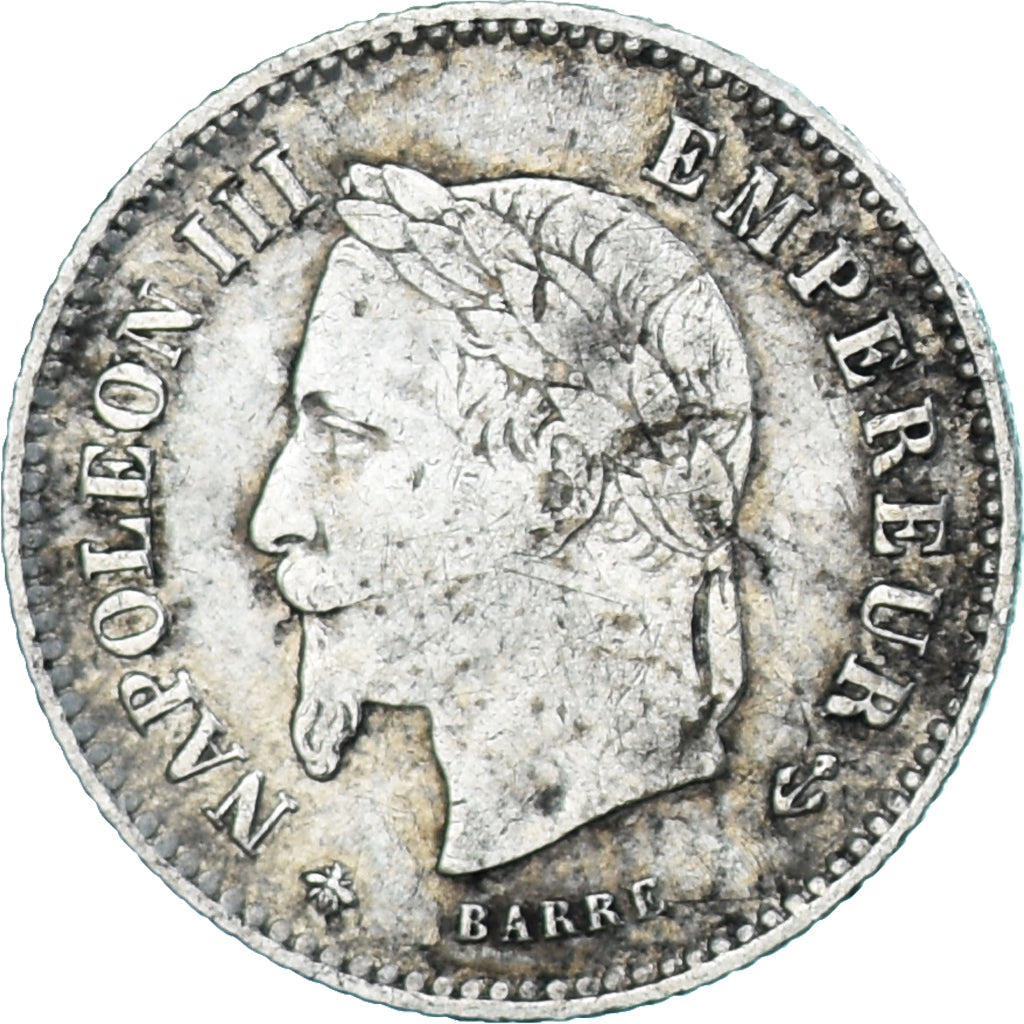 Moneta, Francja, Napoleon III, Napoléon III, 20 Centimes, 1867, Paris