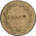 Coin, France, France Libre, 2 Francs, 1944, Philadelphia, AU(50-53), Brass