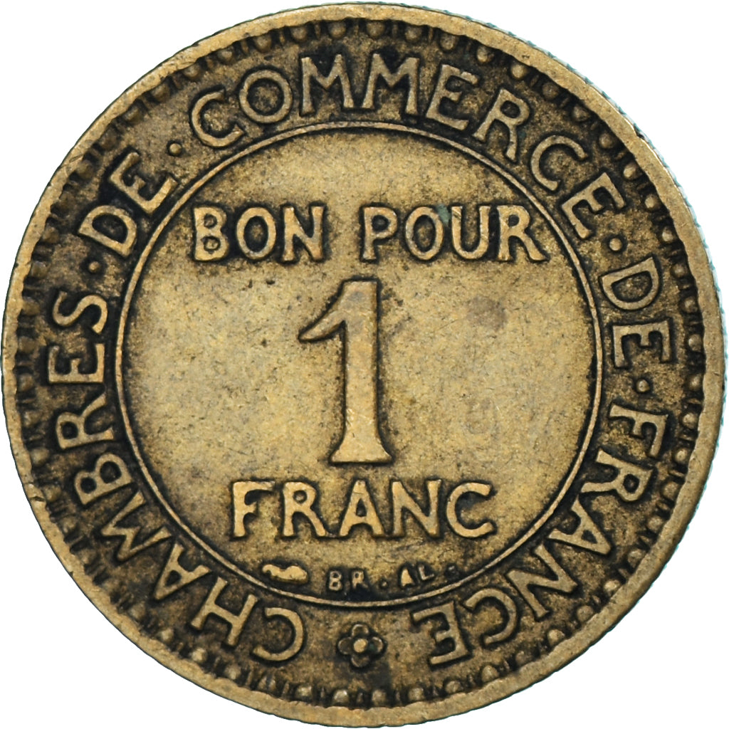 Moneta, Francja, Chambre de commerce, Franc, 1926, Paris, VF(20-25)