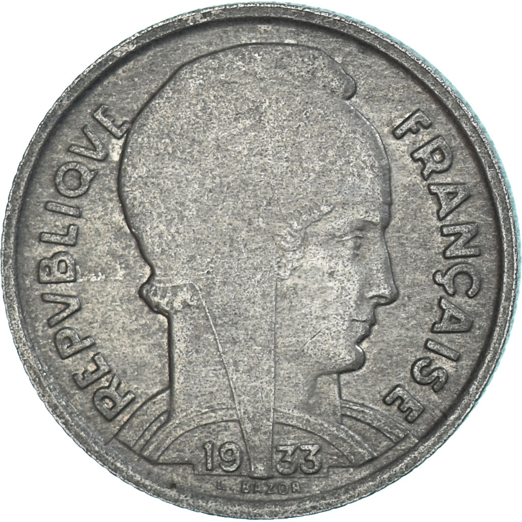 Münze, Frankreich, Bazor, 5 Francs, 1933, Paris, S+, Nickel, KM:887