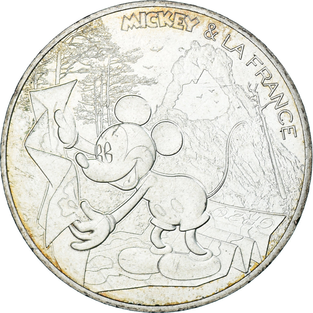 Francia, 10 Euro, Mickey balade de toute beauté, 2018, Paris, SC, Plata