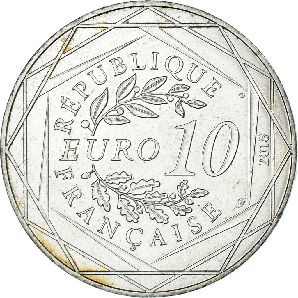 Francia, 10 Euro, Mickey balade de toute beauté, 2018, Paris, SC, Plata