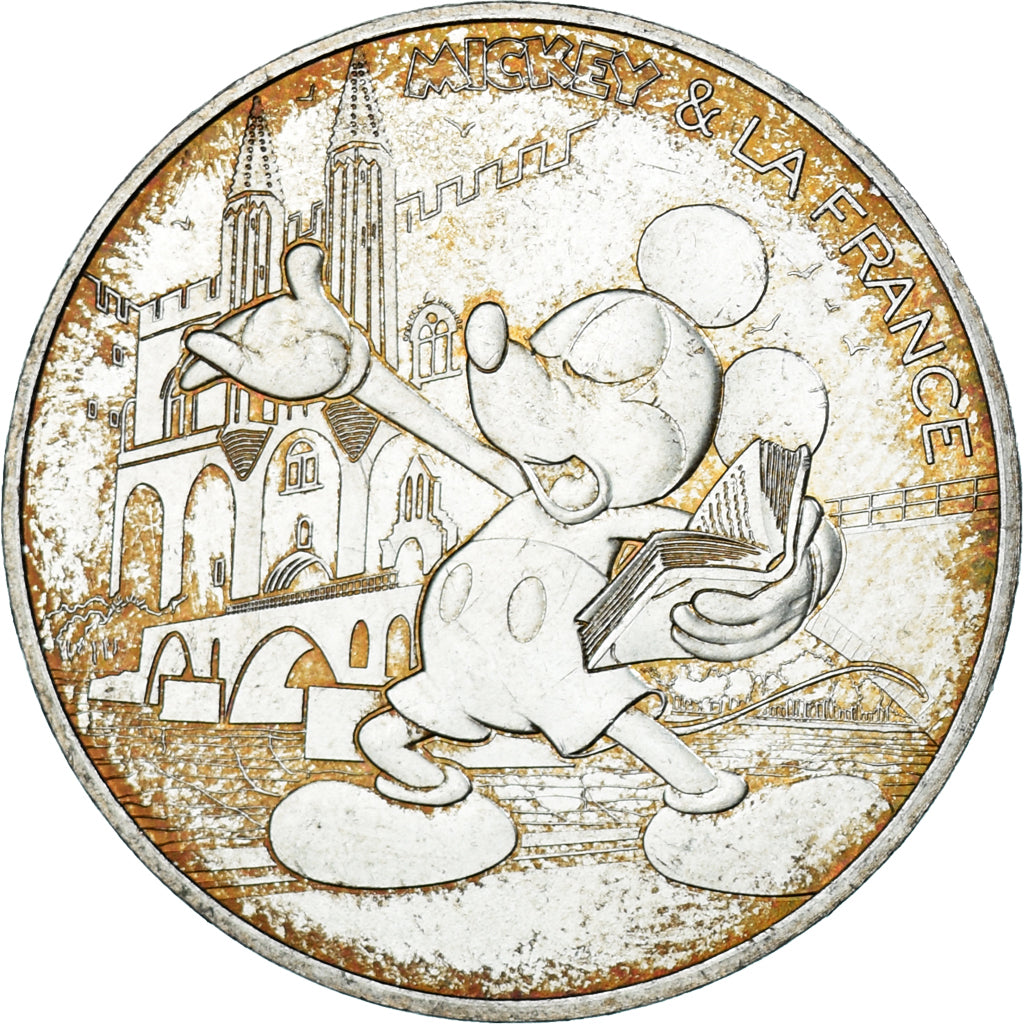 France, 10 Euro, 2018, Monnaie de Paris, Mickey Sur le Pont d'Avignon, MS(63)