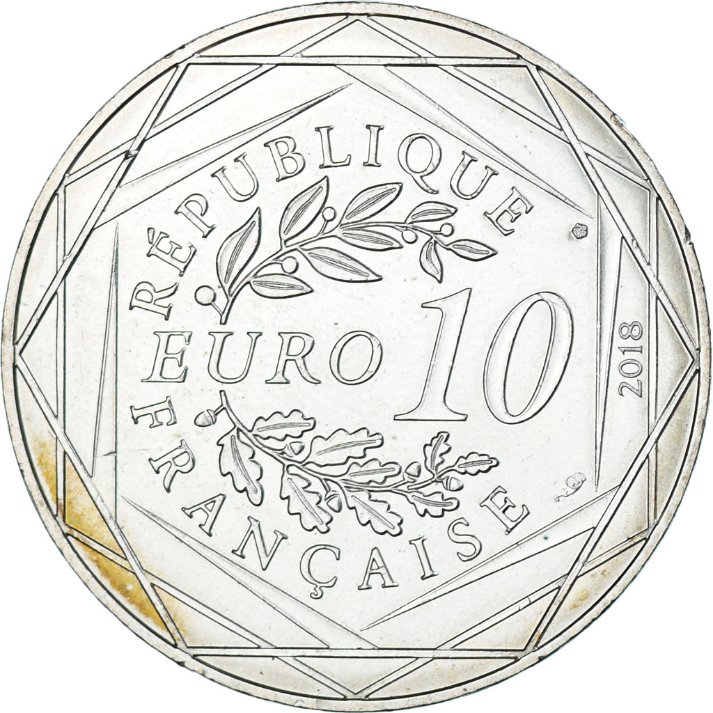 France, 10 Euro, 2018, Monnaie de Paris, Mickey Sur le Pont d'Avignon, MS(63)