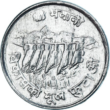 Münze, Nepal, SHAH DYNASTY, Birendra Bir Bikram, 5 Paisa, 1974, SS, Aluminium