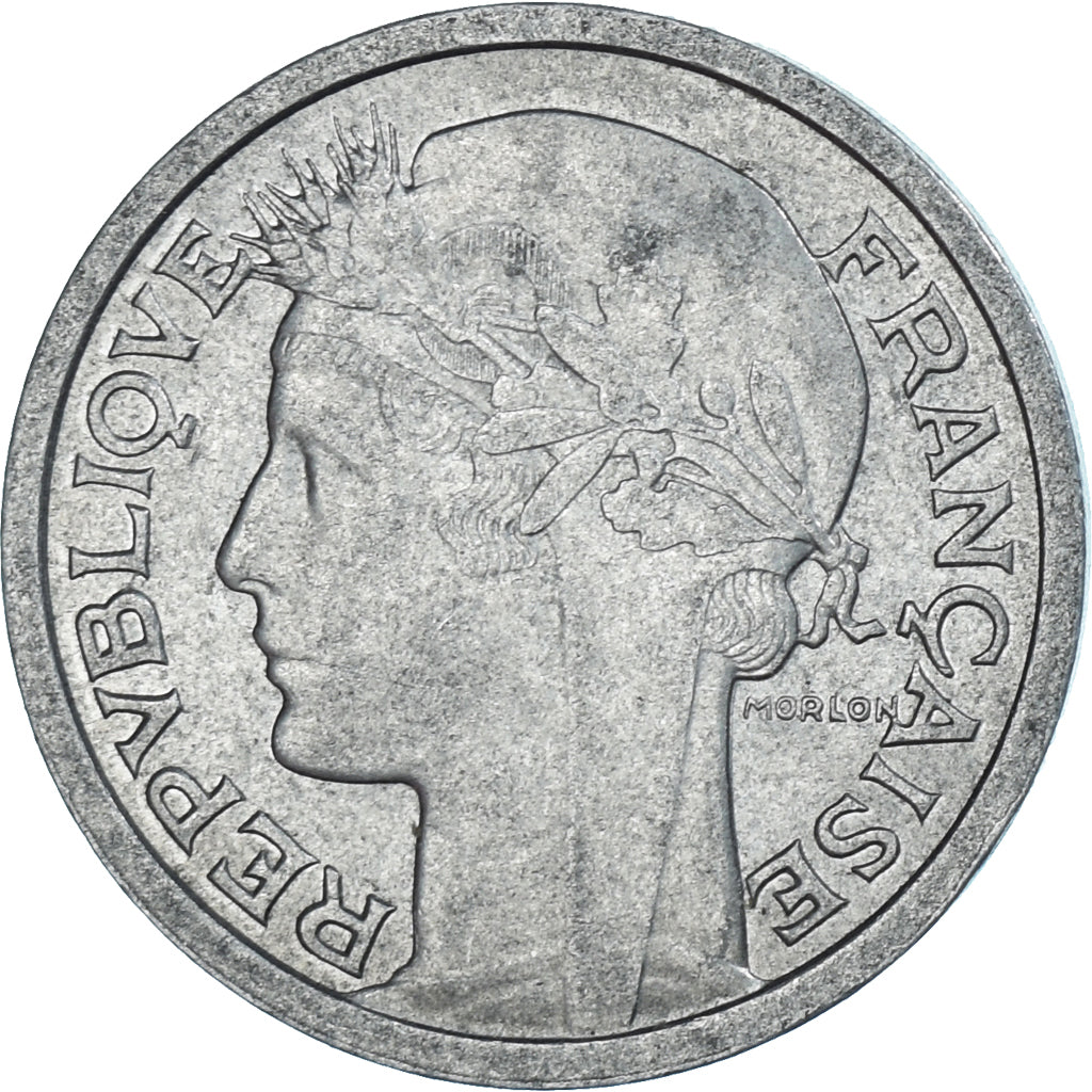 Moneta, Francia, Morlon, Franc, 1959, BB+, Alluminio, KM:885a.1, Gadoury:473c