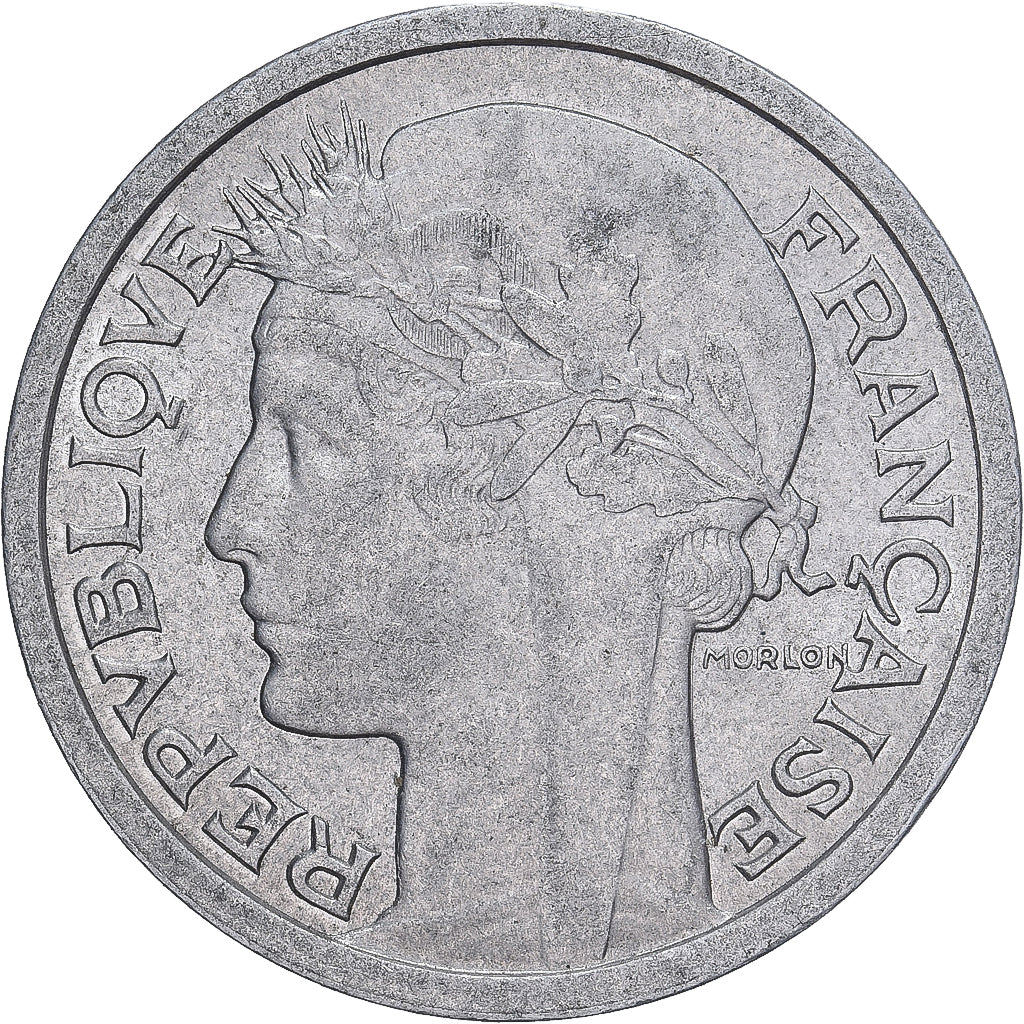 Coin, France, Morlon, Franc, 1959, AU(50-53), Aluminum, KM:885a.1, Gadoury:473c