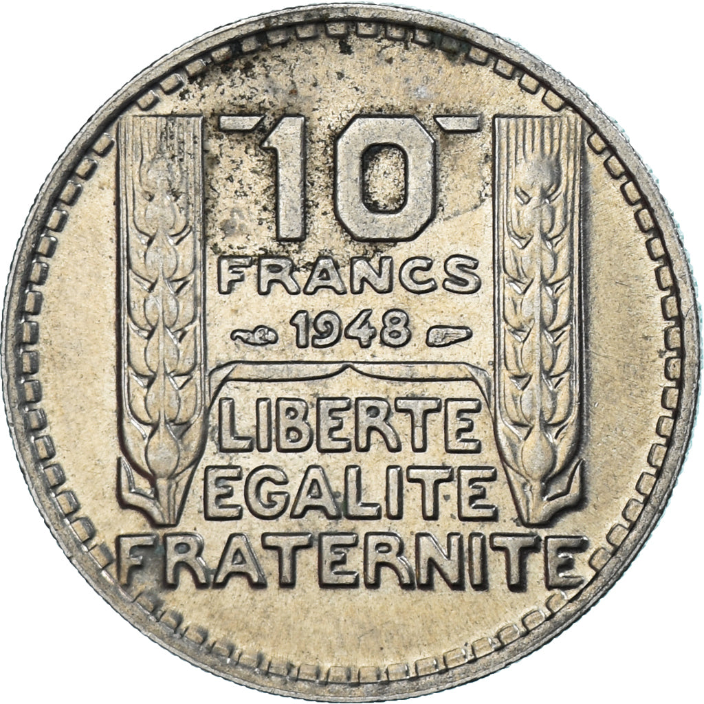 Münze, Frankreich, Turin, 10 Francs, 1948, Paris, VZ+, Kupfer-Nickel, KM:909.1