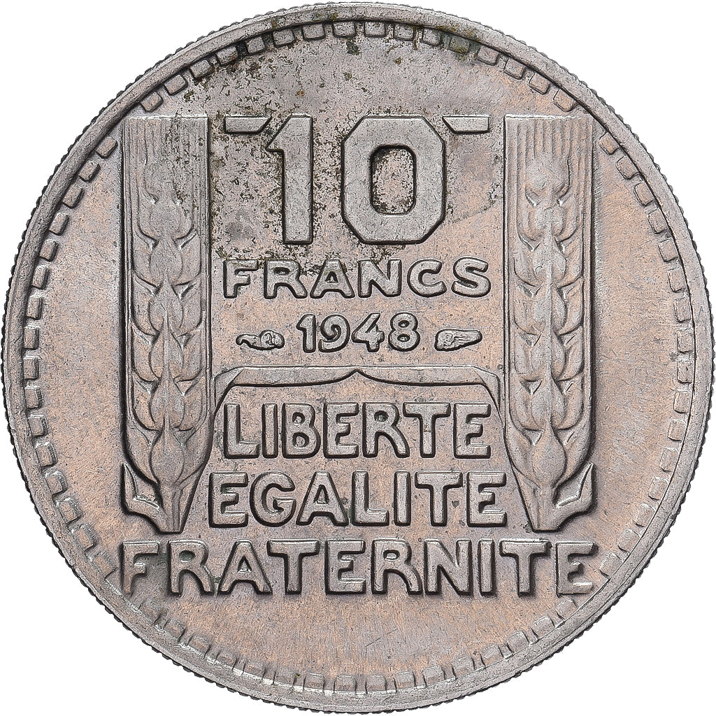 Moneda, Francia, Turin, 10 Francs, 1948, Paris, EBC+, Cobre - níquel, KM:909.1