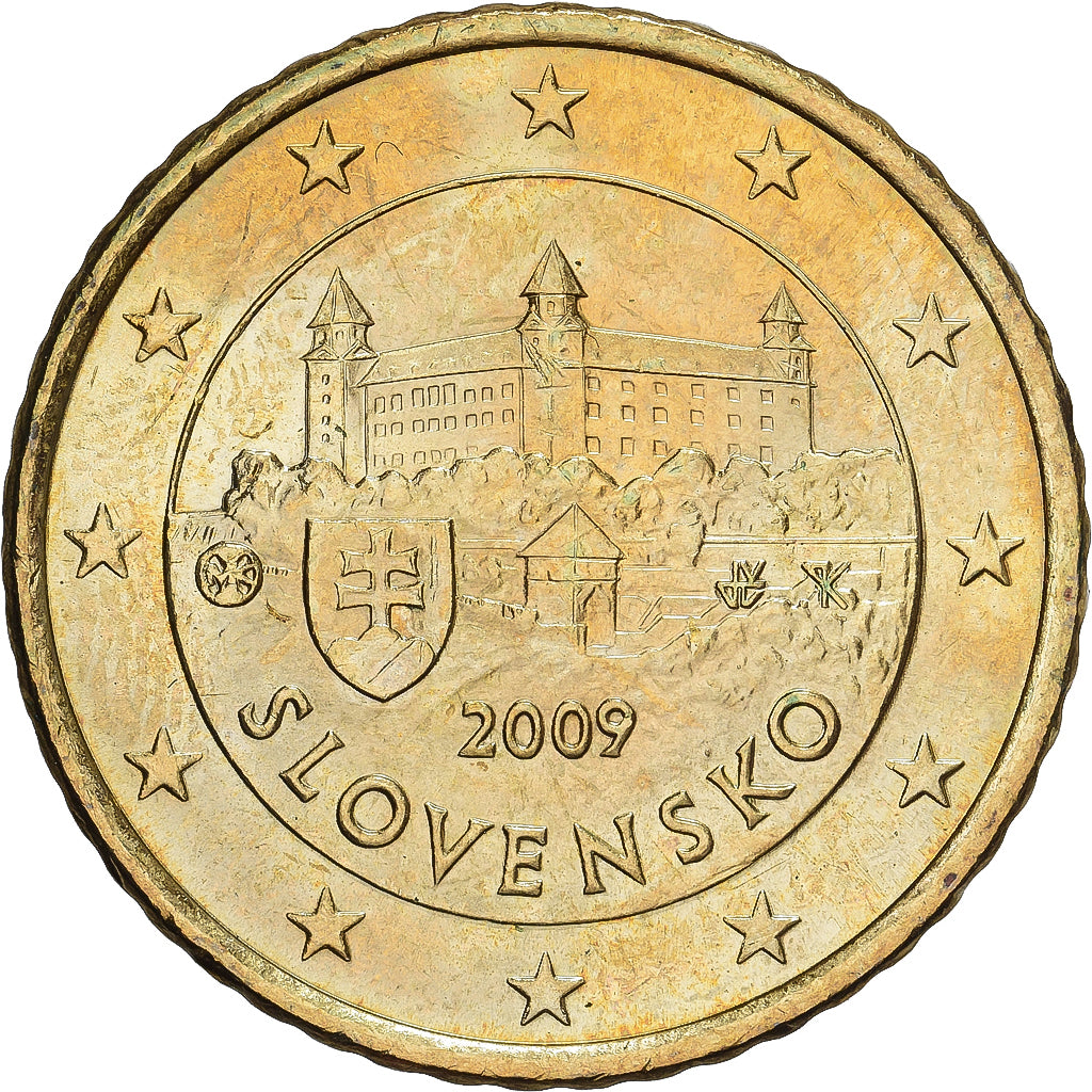 Slovaquie, 50 Euro Cent, 2009, Kremnica, SPL, Laiton, KM:100