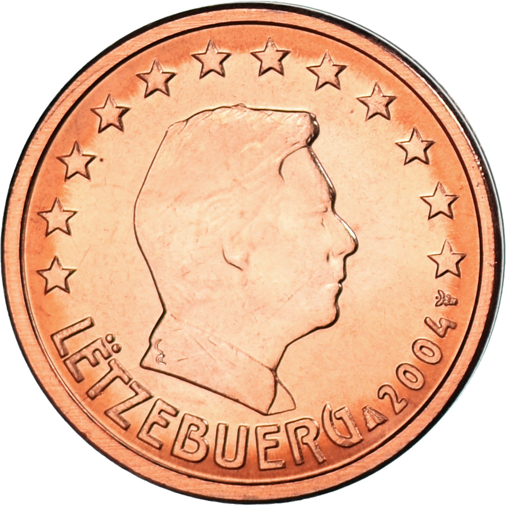 Luxemburg, 2 Centimes, 2004, UNC-, Copper Plated Steel, KM:76